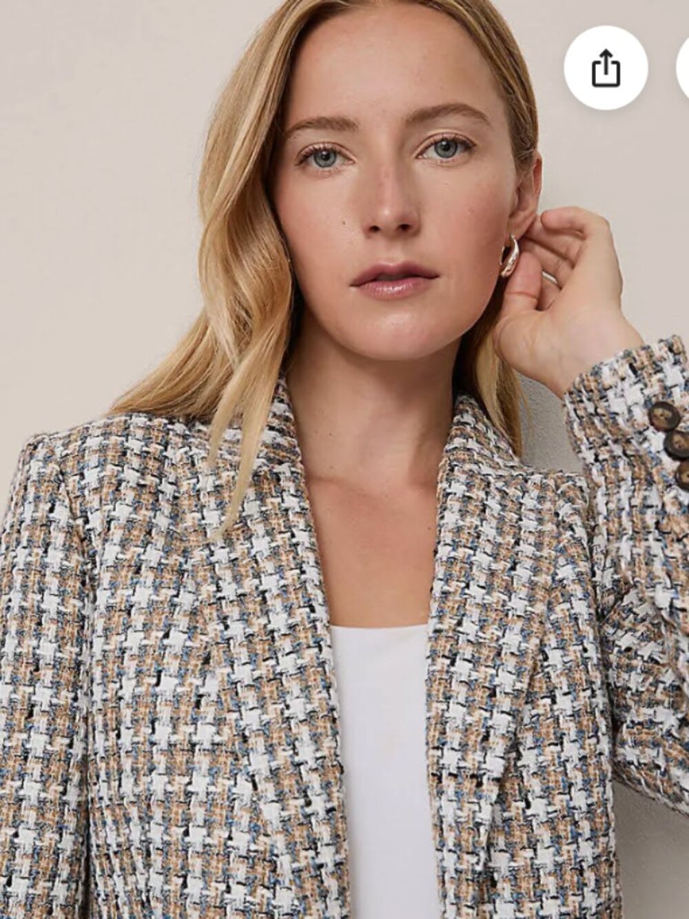Ann Taylor Tweed Blazer